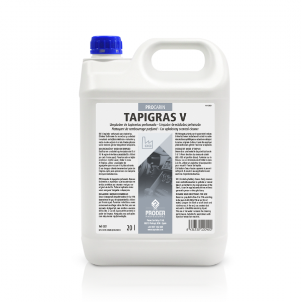 TAPIGRAS V 5L Limpiador de Tapicerías Perfumado