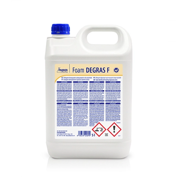 FOAM DEGRAS F 5L Detergente Desengrasante Autoespumante de Alta Alcalinidad