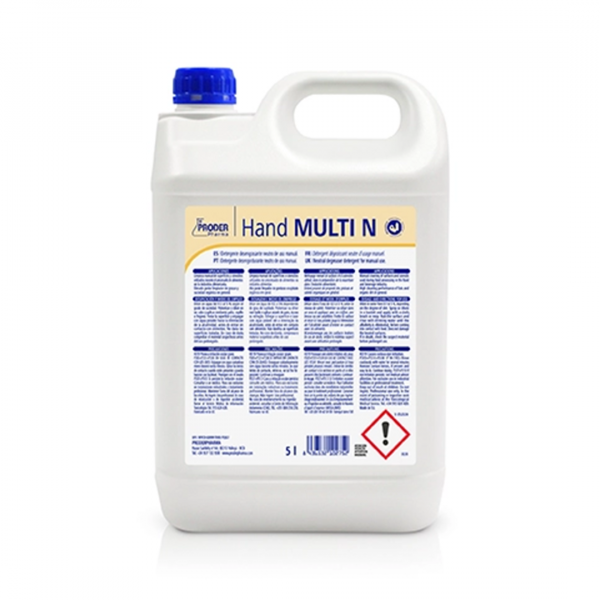 Hand MULTI N 5L Detergente Desengrasante Neutro de uso Manual