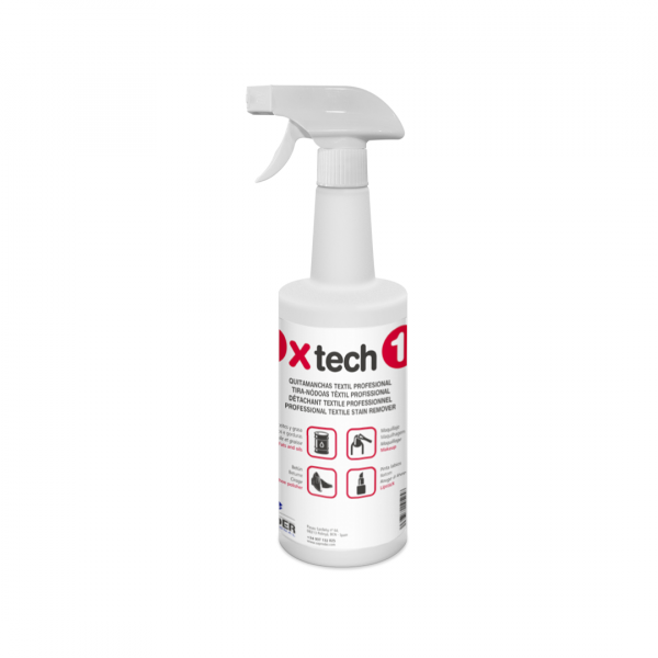 OX TECH 1 750ML Desmanchante Textil Profesional para Aceites y Grasas